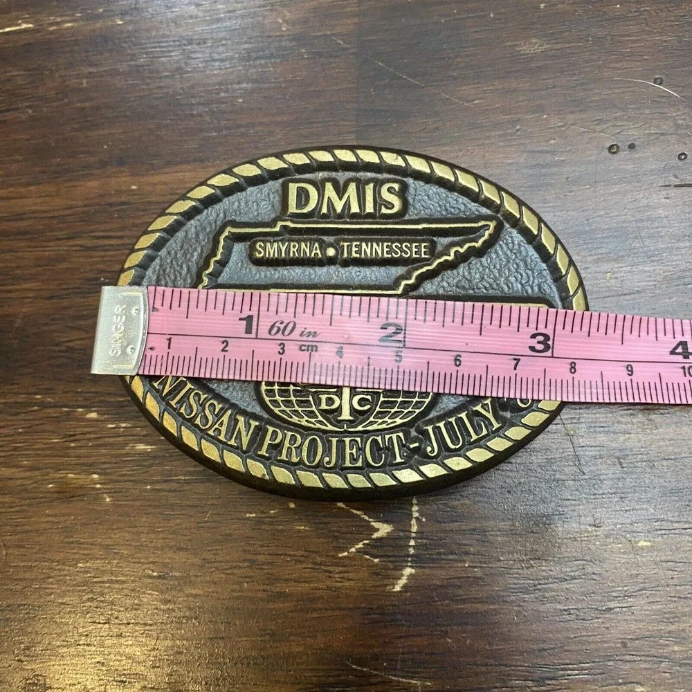 Nissan Belt Buckle USA Smyrna Tennessee Project 1986‎ DMIS limited Edition